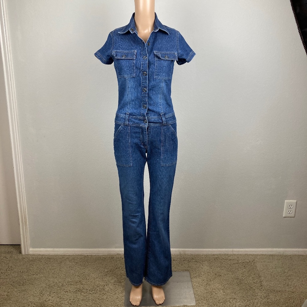 Stephen Hardy Squeeze y2k 90's Vintage Blue Jean Jumpsuit